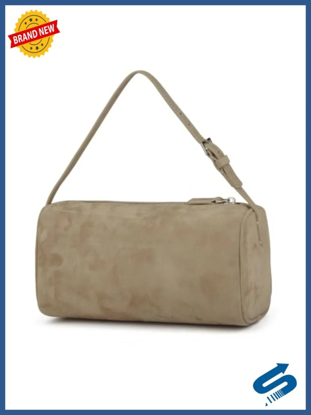 Premium Suede Leather Crossbody Hobo Bag with Adjustable Strap